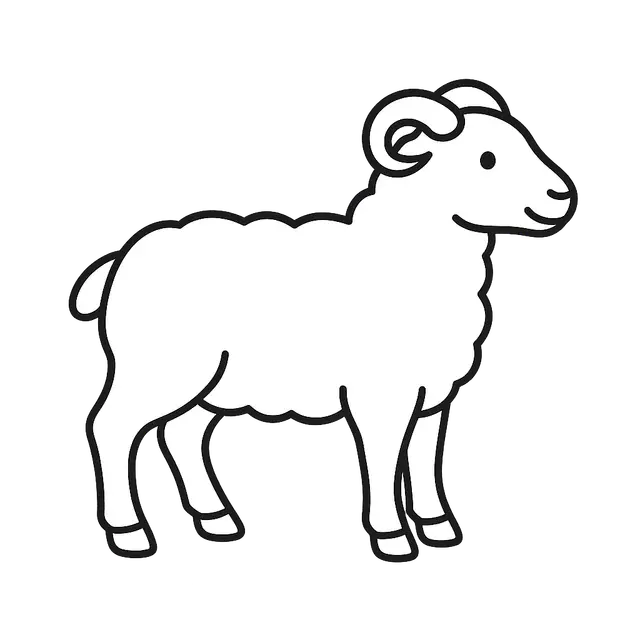 Ram Outline Clipart
