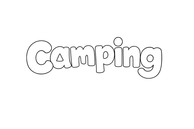 Camping Text