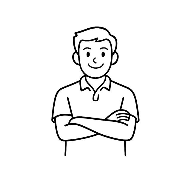 Smiling Man With Arms Crossed