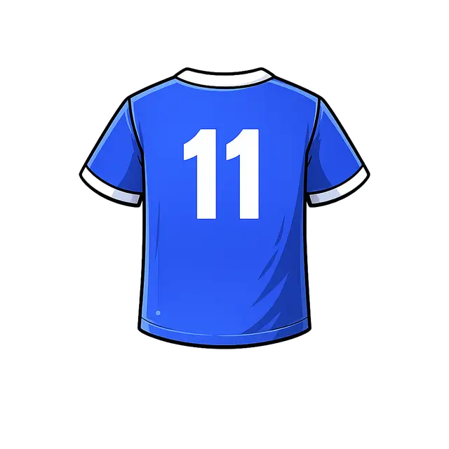 Blue Jersey Number 11