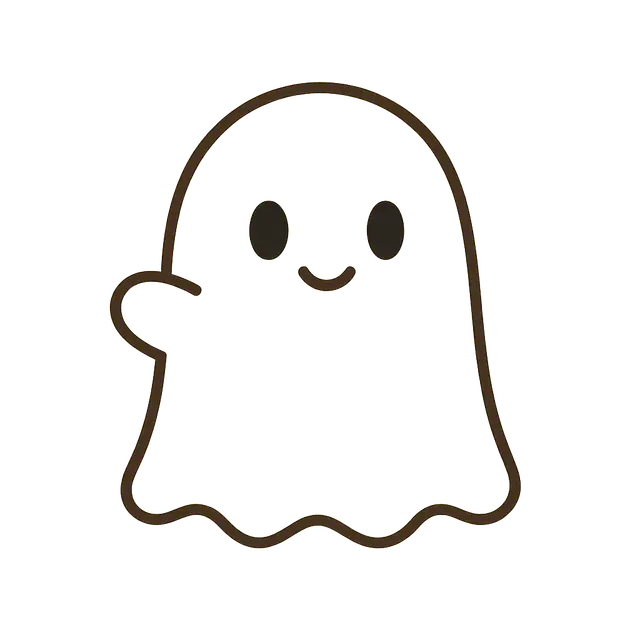 Cute Cartoon Ghost Icon