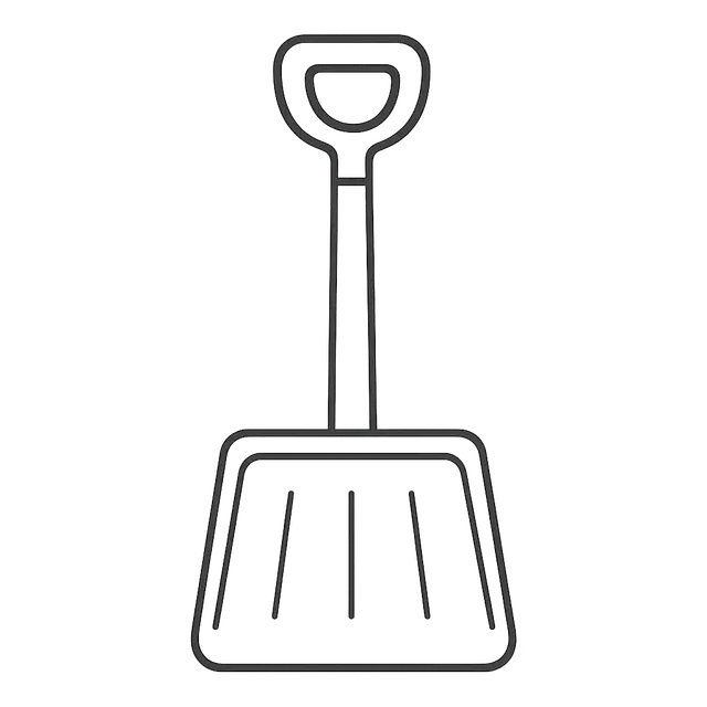 Snow Shovel Coloring Page
