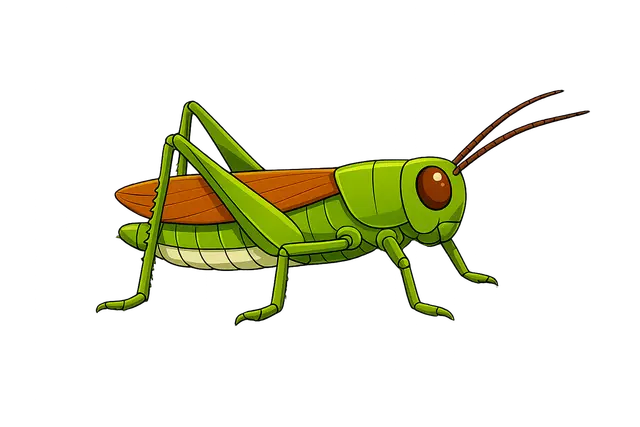 A Cute Grasshopper
