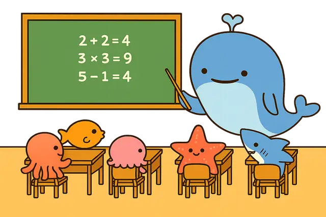 Whale Teaching Math