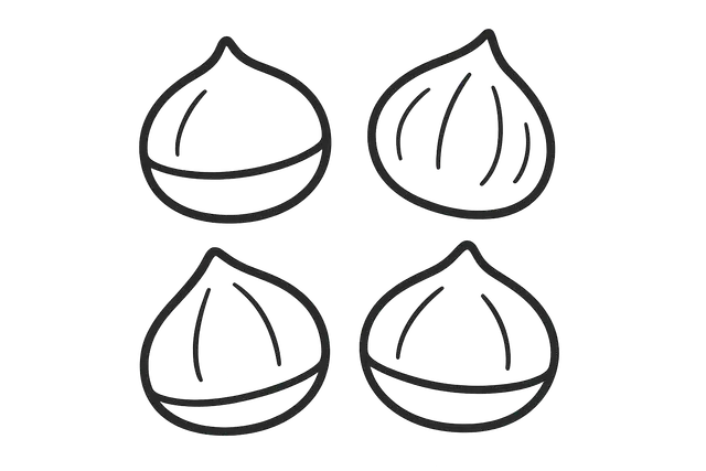 Four Chestnuts Coloring Page