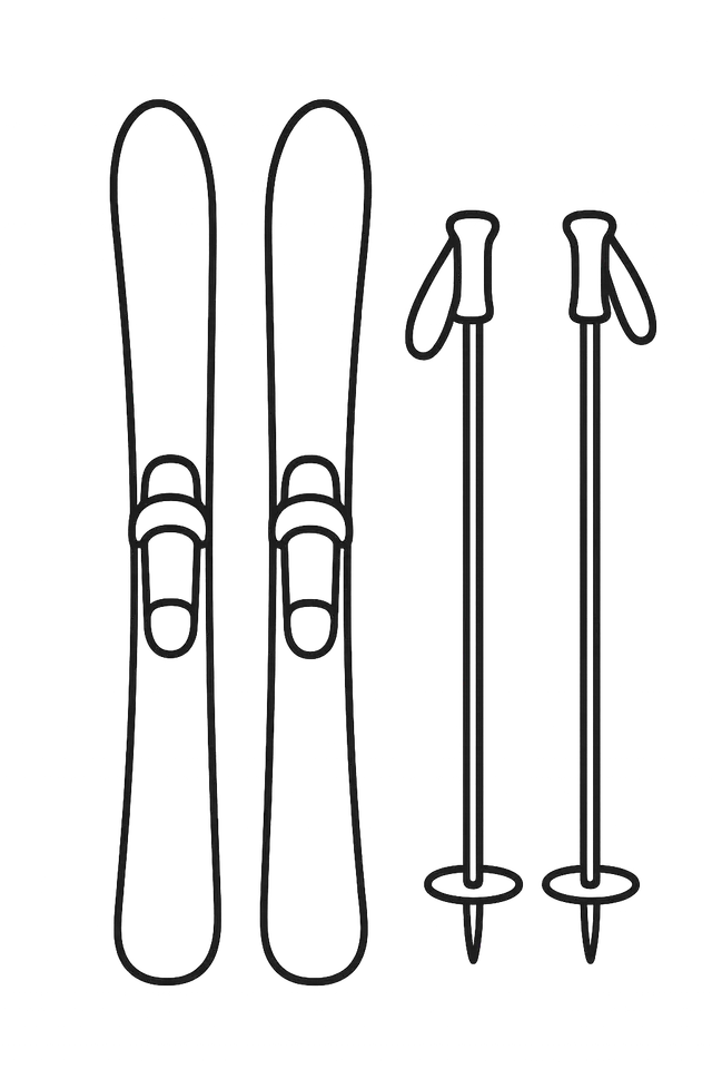 Skis and Ski Poles
