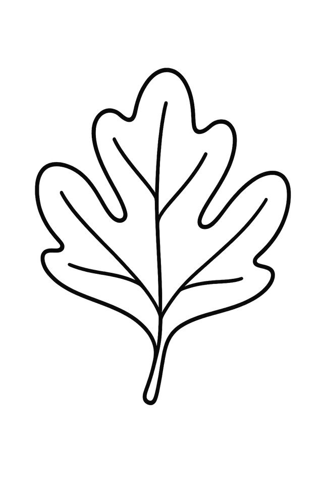 Sassafras Leaf Coloring Page
