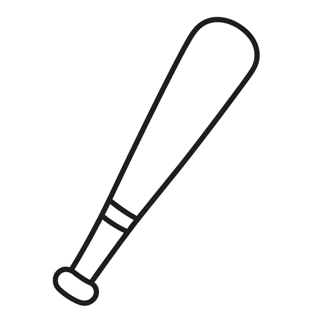 Baseball Bat Outline
