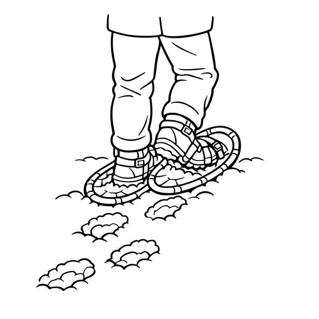 Walking in Snowshoes