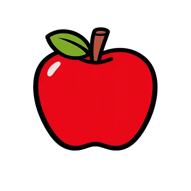 Simple Apple Illustration