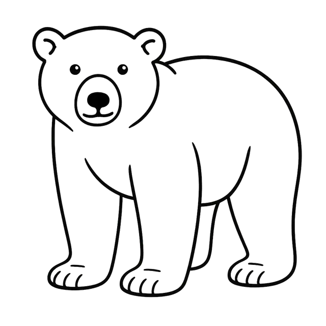 Polar Bear Coloring Page