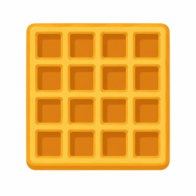 Golden Square Waffle