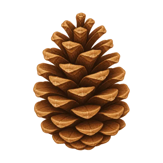 Brown Pine Cone Clipart