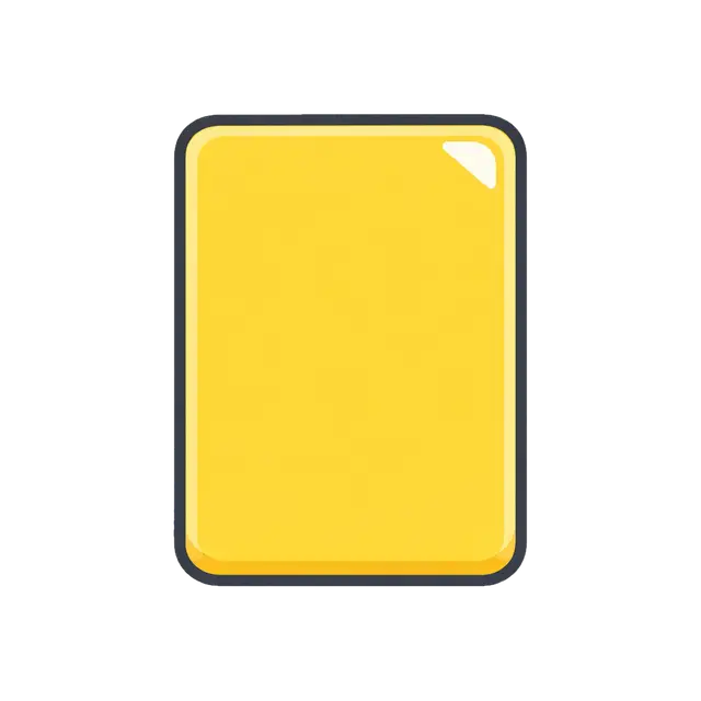 Soccer Yellow Card