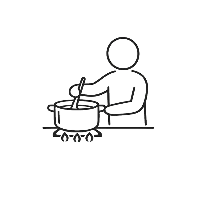 Person Stirring a Pot