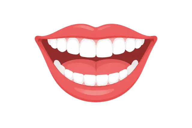 Cartoon Smiling Mouth with Teeth
