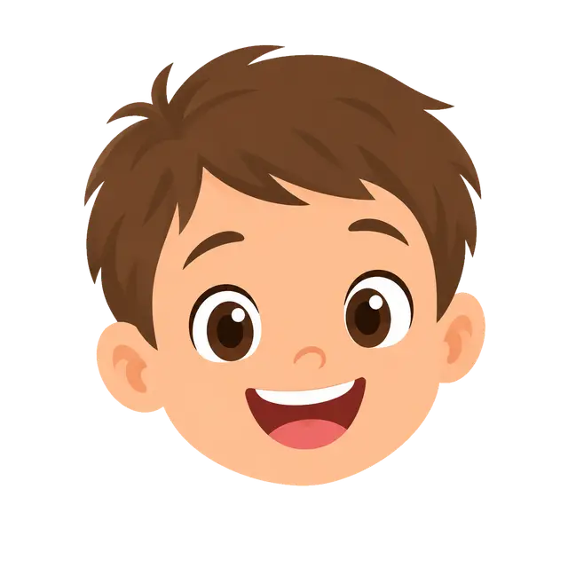 Smiling Cartoon Boy